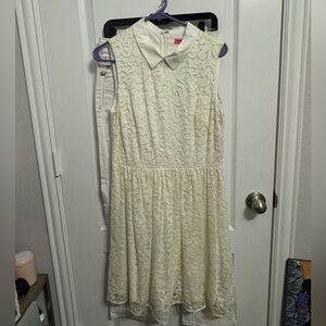 Betsey Johnson Cream Lace white Dress